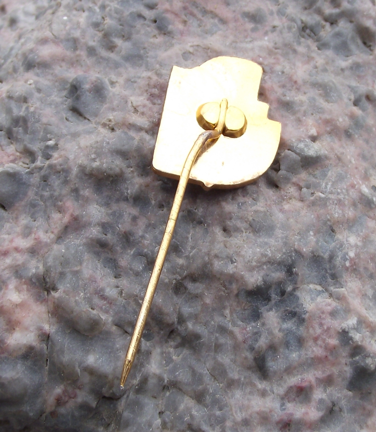 Vintage CSM Czechoslovakia Youth Organisation Members Hammer Flag Pin Badge - Badgecrazy