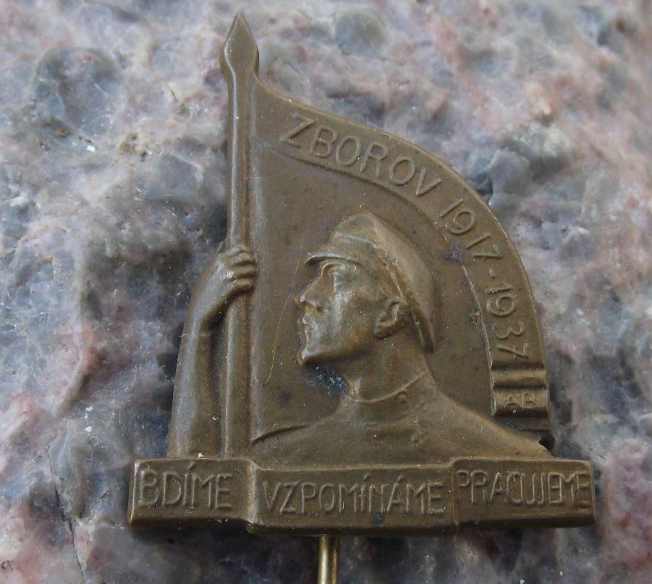 1937 Ukraine Battle of Zborov First 1st World War 20th Anniversary Pin Badge