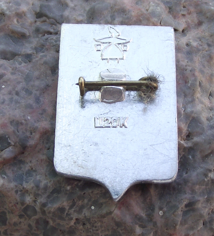 Antique Kirillov Soviet Union Coat of Arms Heraldic City Mining Crest Pin Badge - Badgecrazy