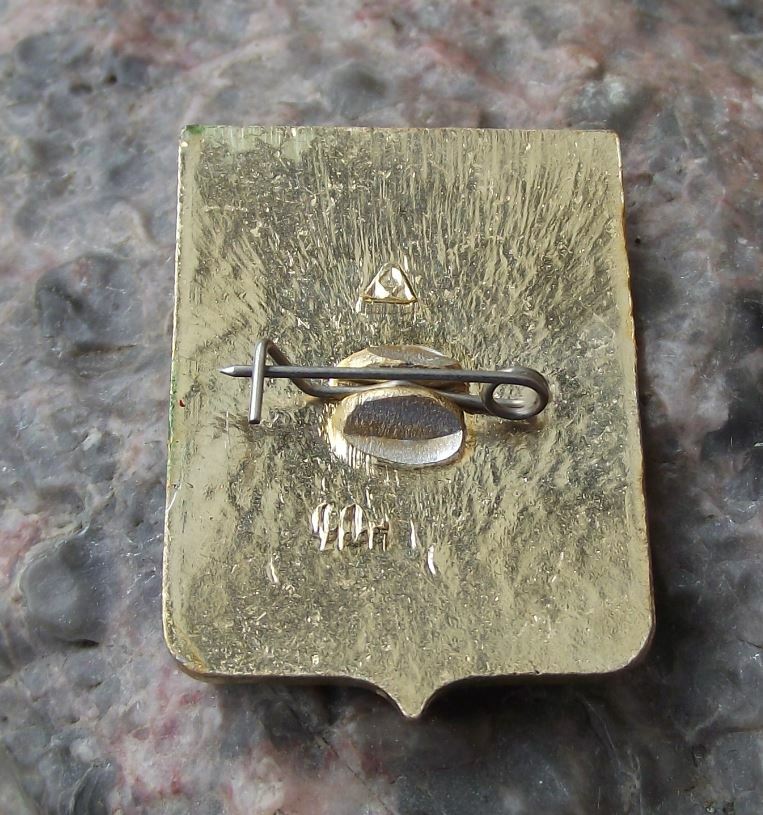 Vintage Sudogda Soviet Union Coat of Arms Heraldic City Crest Shield Pin Badge - Badgecrazy