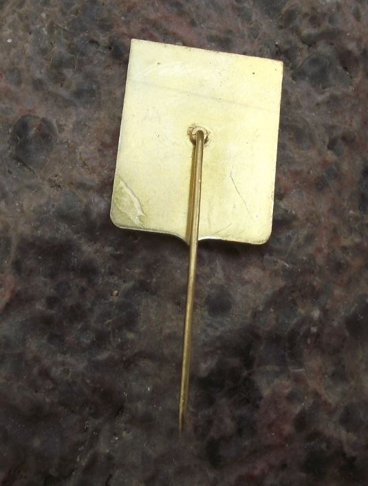 Czechoslovakia Army Recruitment Department Military Crossed Swords Pin Badge - Badgecrazy
