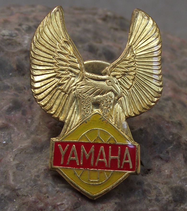 Yamaha Motorcycle Maker Motorbike Wings Spread Eagle Logo Tie Pin Jacket Badge