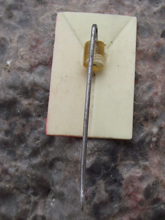 Antique Czech Czechoslovakian National Hanging Flag Czechoslovakia Pin Badge - Badgecrazy