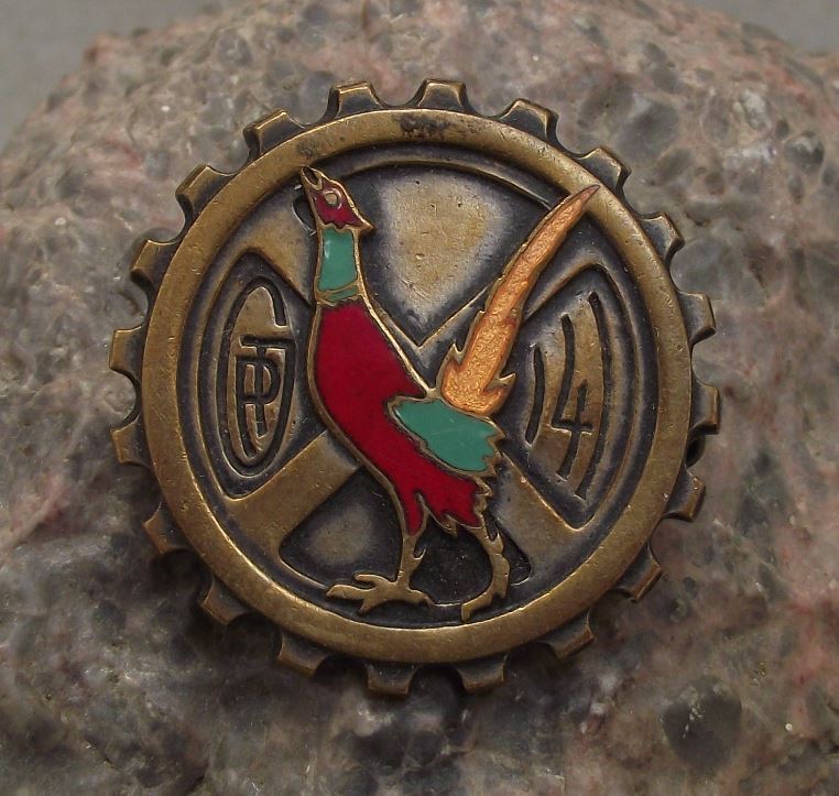 WW2 GTP 141 GROUPE TRANSPORT PERSONNEL French Motorised Infantry Army Pin Badge
