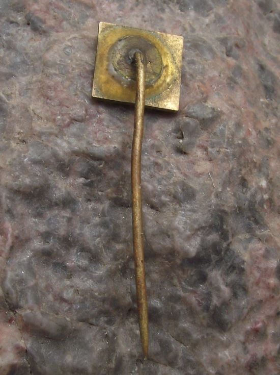 Antique Simona AG Leather Firm German Plastics Pipes Company Pin Badge - Badgecrazy