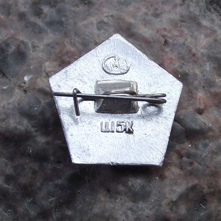 Vintage Lenin Russian Soviet Union Communist Politician Five Sided Pin Badge - Badgecrazy