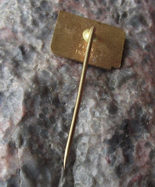 Antique Tatra Double Edged Safety Razor Blade Mens Shaving Company Pin Badge - Badgecrazy