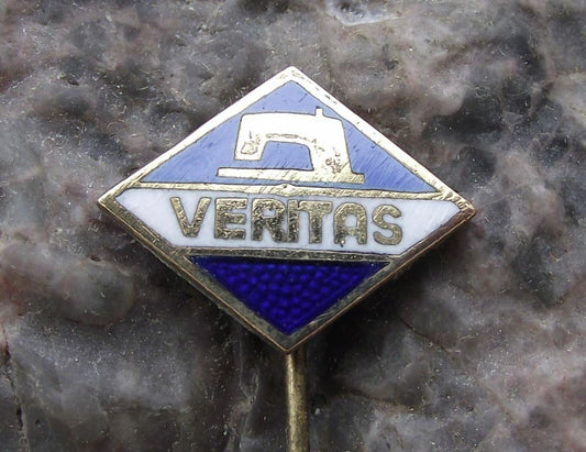 Vintage Veritas Sewing Machines of East Germany German Textile DDR GDR Pin Badge - Badgecrazy