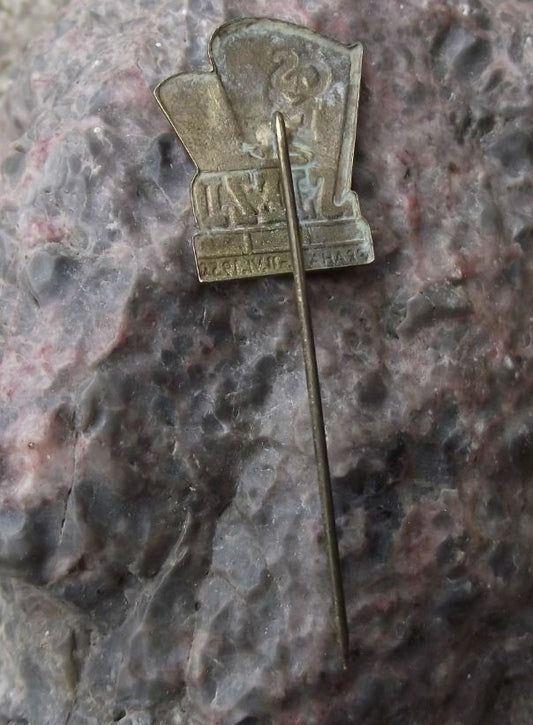1950 CSM Czechoslovakian Youth Organisation Meeting Congress Attendee Pin Badge - Badgecrazy