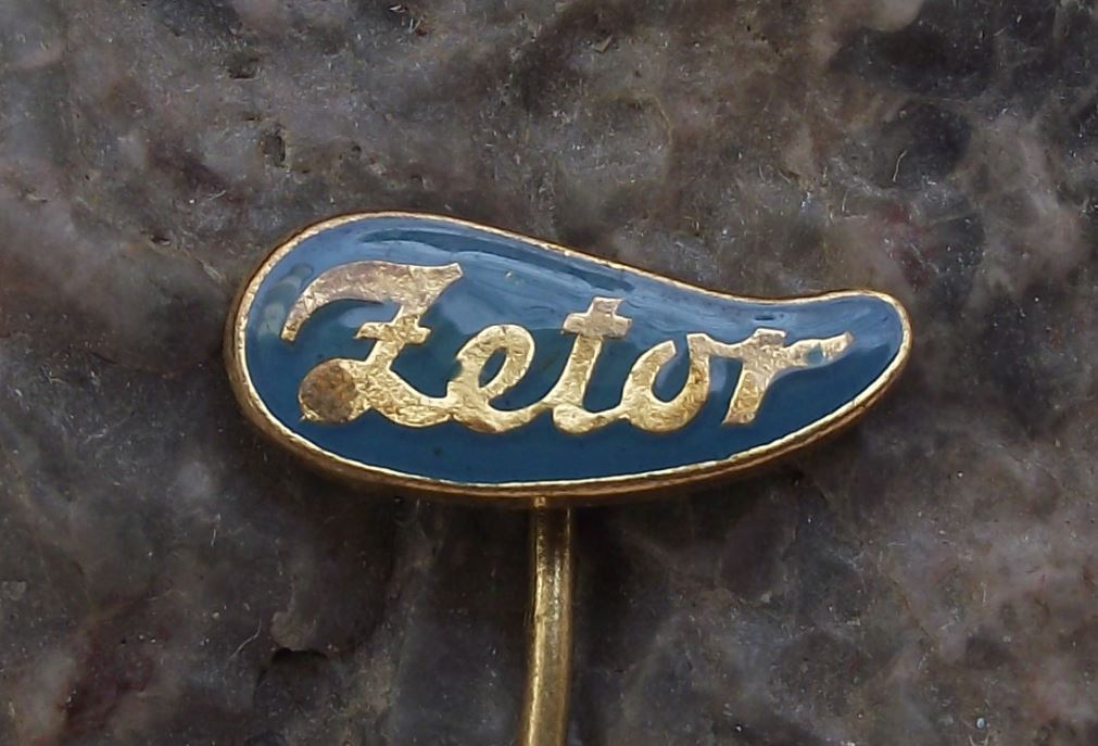 Zetor Farm Tractor Worldwide Agriculture Crop Farming Script Logo Pin Badge