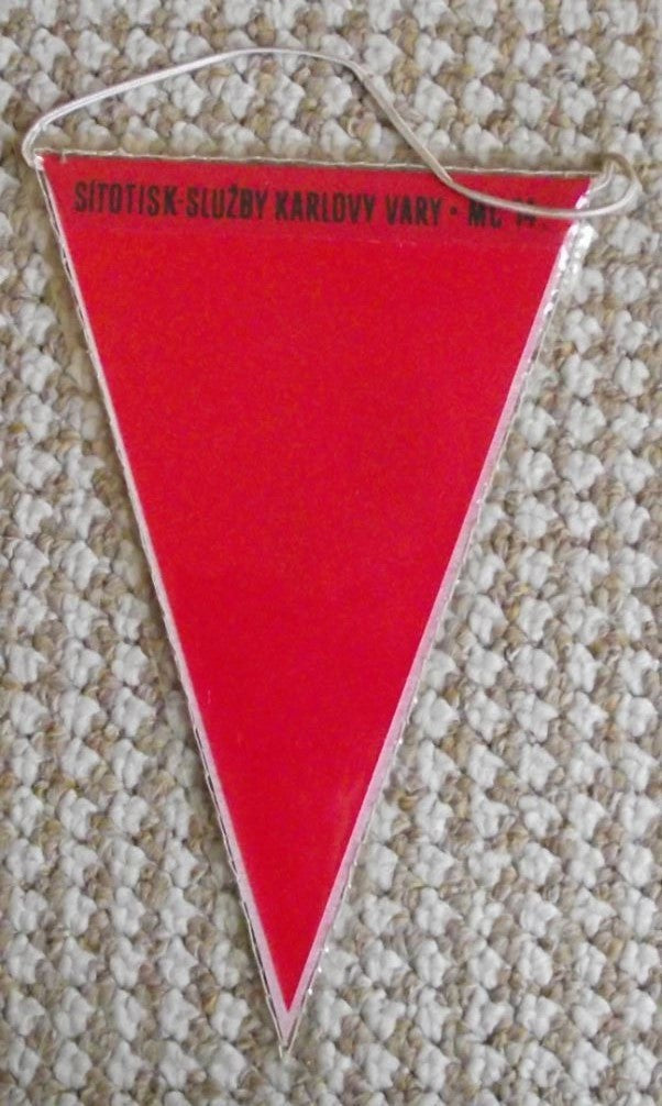 Orlik Castle & Region Heraldic Crest Dead Turks Head & Pecking Crow Pennant Flag - Badgecrazy