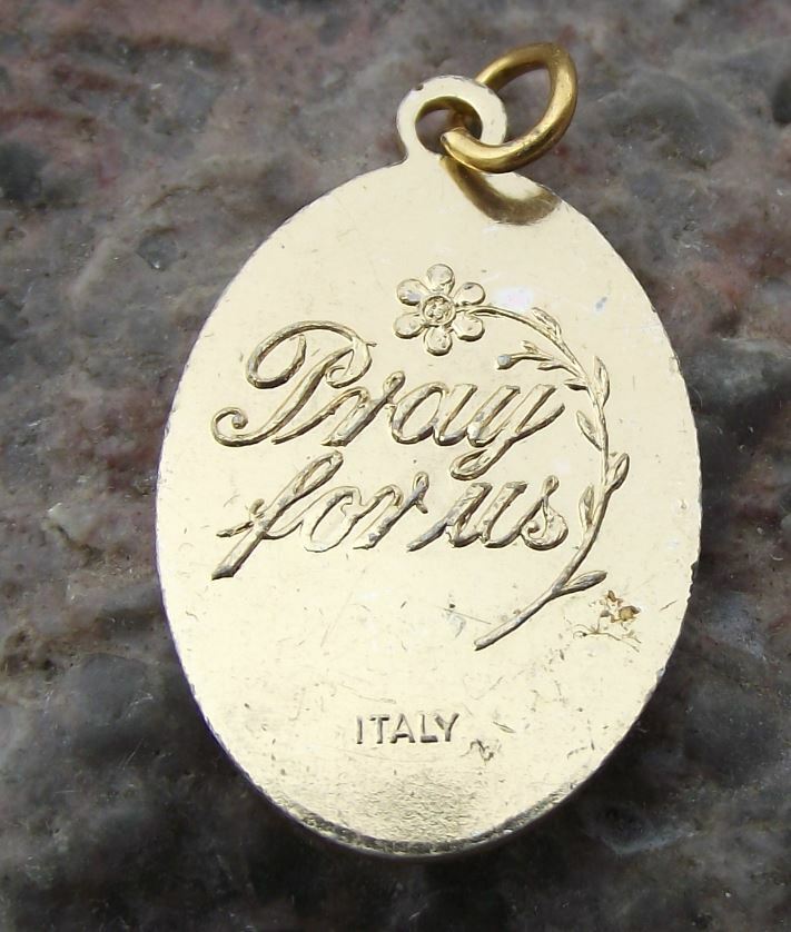Antique Jesus Christ Baby Christian Religious Holy Necklace Icon Charm - Badgecrazy