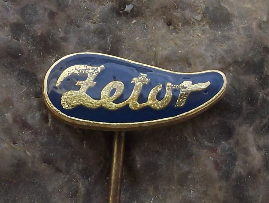 Zetor Farm Tractor Worldwide Agriculture Crop Farming Script Logo Pin Badge