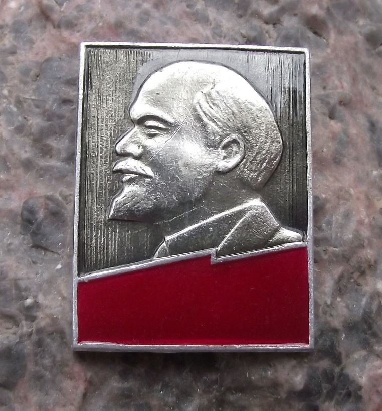 Vladimir I Lenin Soviet Union Premier Leader Russian Communist Party Pin Badge