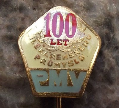 PMV Milk Dairy Farm Company 100th Anniversary Farming Agricultural Pin Badge - Badgecrazy