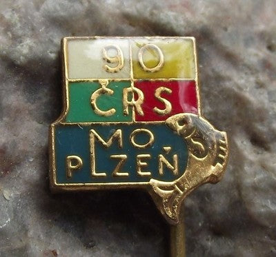 Plzen Czechoslovakia Fishing Association 90th Anniversary Angling Fish Pin Badge - Badgecrazy