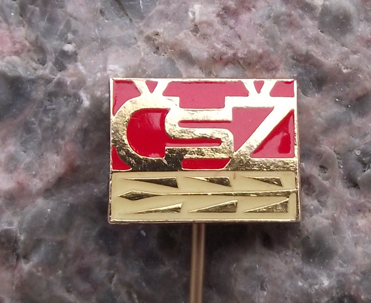 .Vintage CSZ Czechoslovakia Women's Union Official Members Pin Badge