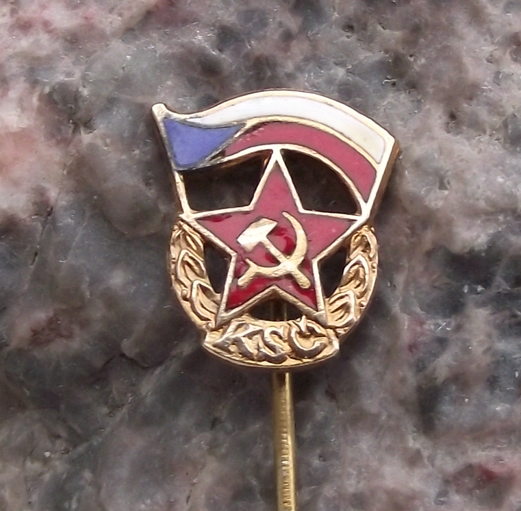 Vintage KSC Czechoslovakia Communist Party Official Membership Pin Badge