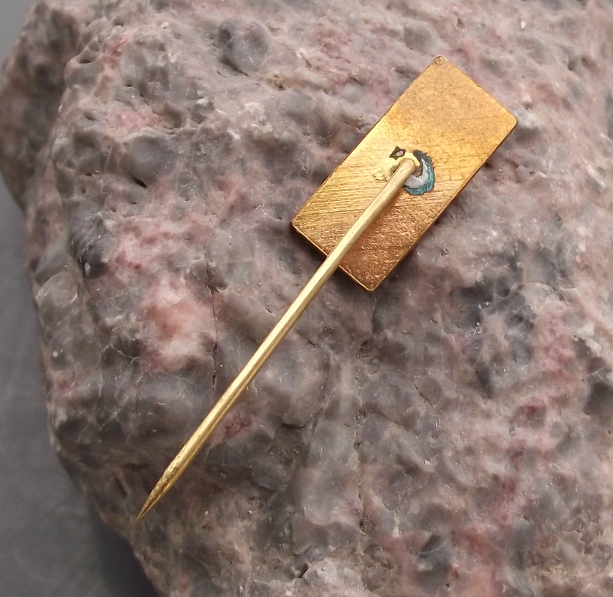 1971 Czechoslovakia Communist Party KSC 50th Anniversary Holesov Pin Badge - Badgecrazy