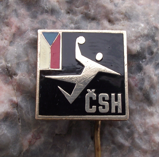 Czechoslovakia Handball Players Association Union Members CSH Pin Badge - Badgecrazy
