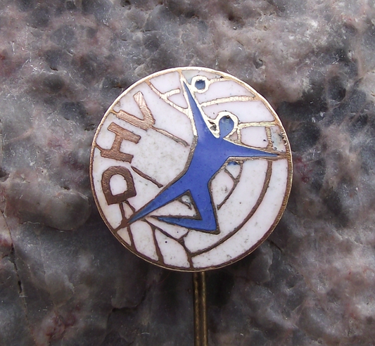 East German Handball Players Association Union Members DHV Pin Badge - Badgecrazy