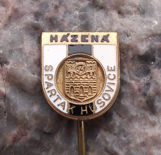 Vintage Spartak Husovice Handball Club Czechoslovakia Pin Badge - Badgecrazy