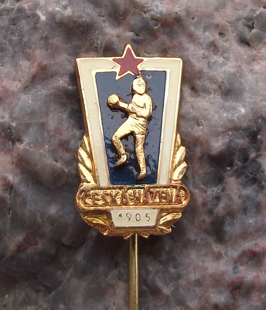 Czechoslovakia Handball Players Association Union Members 1905 Pin Badge - Badgecrazy