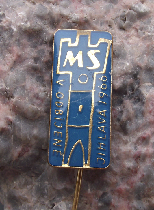 1966 Czechoslovakia Handball World Championships Jihlava Pin Badge - Badgecrazy