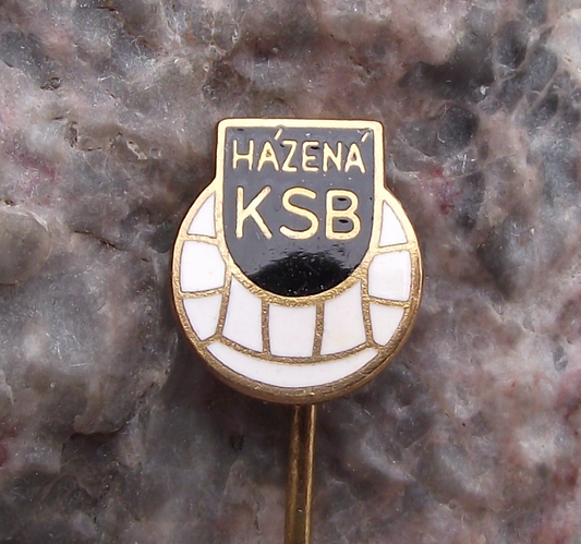 Vintage KSB Handball Club Czechoslovakia Pin Badge - Badgecrazy