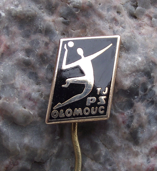 Vintage TJ PS Olomouc Handball Club Czechoslovakia Pin Badge - Badgecrazy