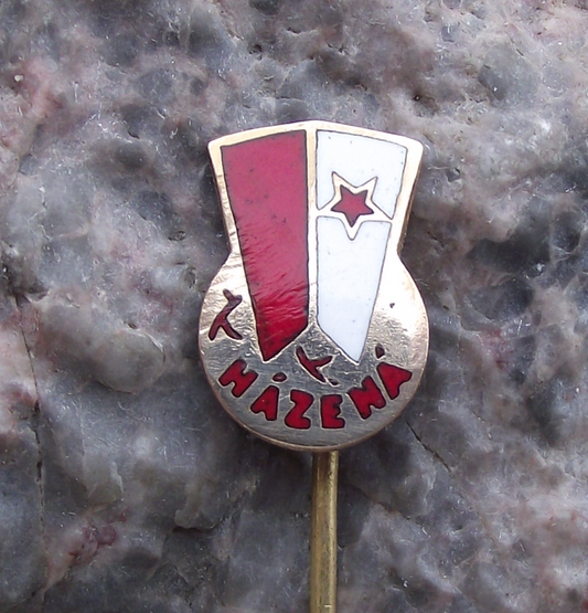 Vintage Slavia Prague Handball Club Czechoslovakia Pin Badge - Badgecrazy