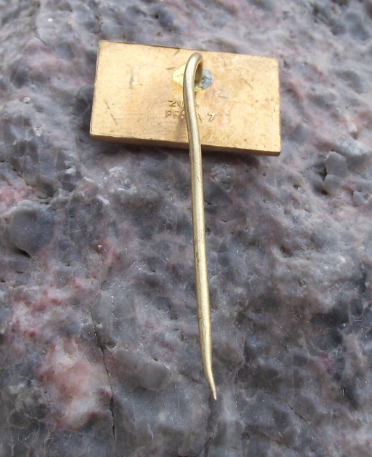 1967 Soviet Union 50th Anniversary Workers Revolution Hammer Sickle Pin Badge - Badgecrazy