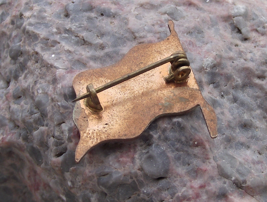 Vintage Norwegian Norway Scandinavian Cross Clasp National Flag Pin Badge - Badgecrazy