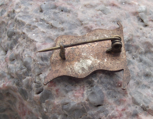 Vintage Iceland Icelandic Scandinavian Cross Clasp National Flag Pin Badge - Badgecrazy