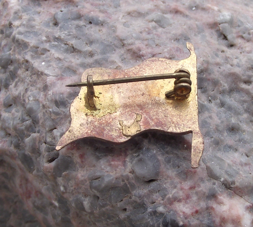 Vintage Italian Italy Tricolour Clasp National Flag Pin Badge - Badgecrazy