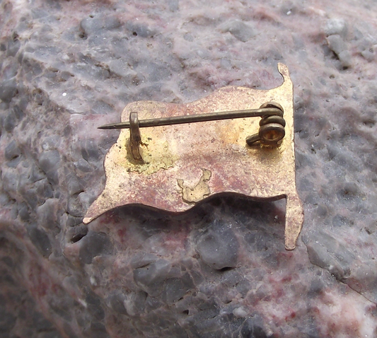 Vintage Italian Italy Tricolour Clasp National Flag Pin Badge - Badgecrazy