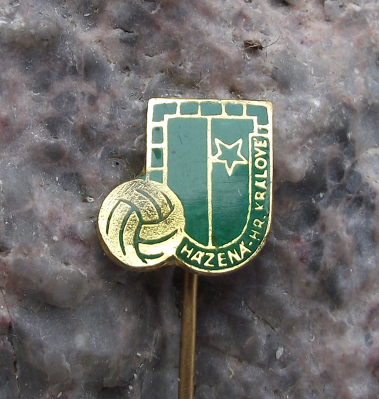 Vintage Slavia Hradec Kralove Handball Club Czechoslovakia Pin Badge - Badgecrazy