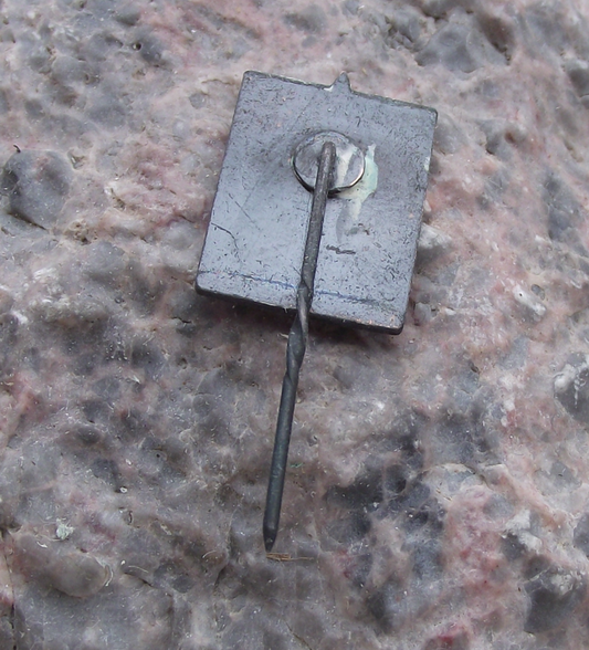 Vintage Latvia Latvija Riga Official City Crest Crossed Keys Motif Pin Badge - Badgecrazy