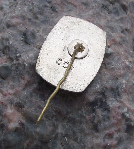 Vintage Latvia Latvian Girl Woman in National Folk Dress Tourist Pin Badge - Badgecrazy