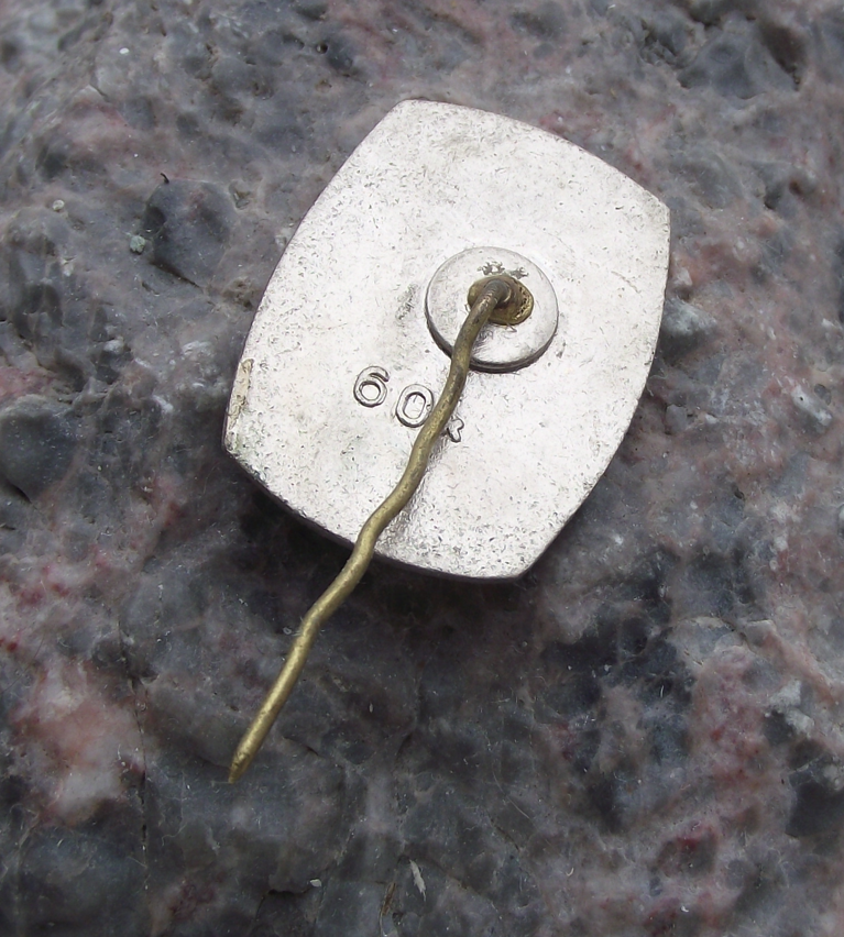 Vintage Latvia Latvian Girl Woman in National Folk Dress Tourist Pin Badge - Badgecrazy