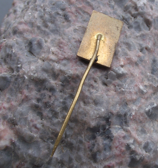 Vintage Jewish Menorah Candle Terezin Concentration Camp Pin Badge