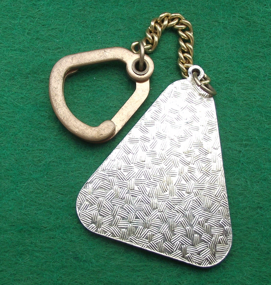 Vintage Czechoslovakia Prague Grand Hotel International Dejvice Keychain - Badgecrazy