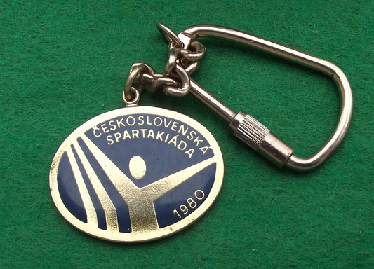 1980 Czechoslovakia Spartakiad Mass Gymnastic Games Keychain