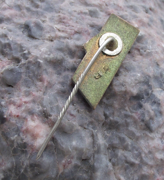 Vintage Tallinn Estonia Cockerel Rooster Weather Wind Vane Motif Pin Badge - Badgecrazy