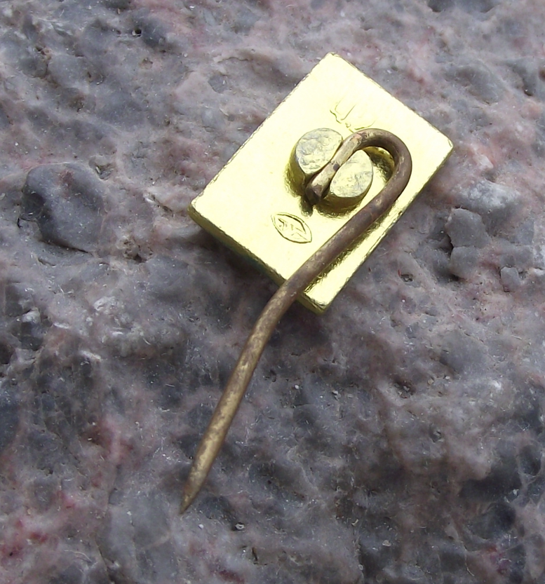 Vintage Lithuania Vilnius Capital City Kerosene Lamp Lantern Pin Badge - Badgecrazy