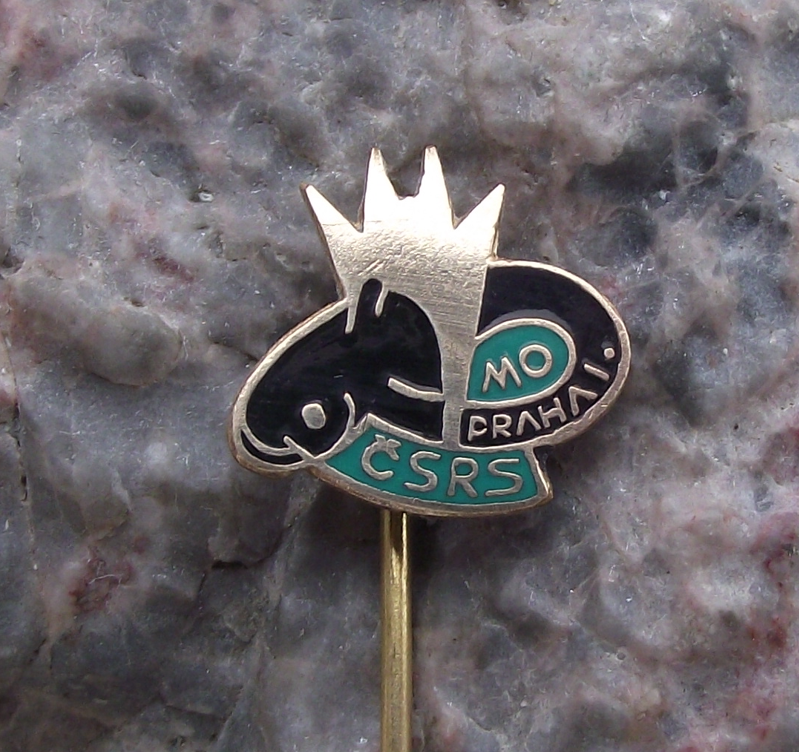 Vintage Prague 1 Fishing Angling Association CSRS Catfish Fish Members Pin Badge