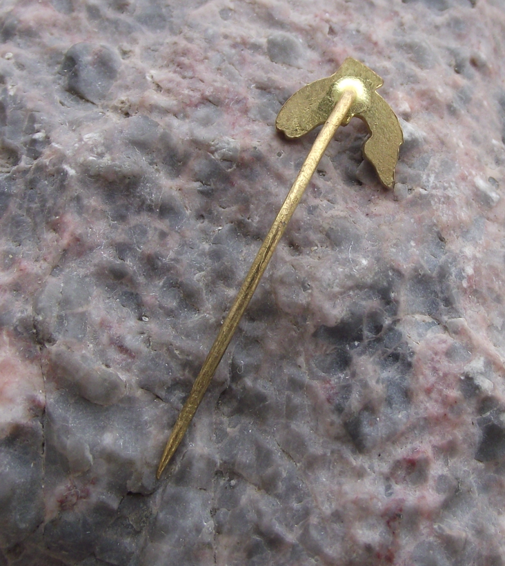 Vintage Czechoslovakia Leaping Trout Fish Sports Fishing Pin Badge
