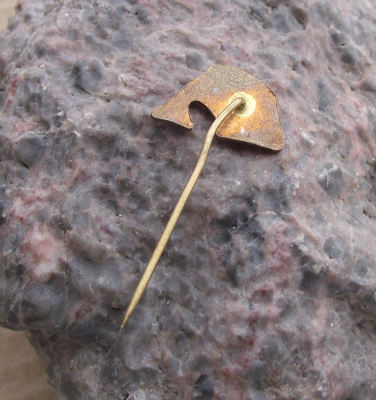 Vintage Czech State Fisheries Hluboka Fish Farming Fishing Lake Pin Badge