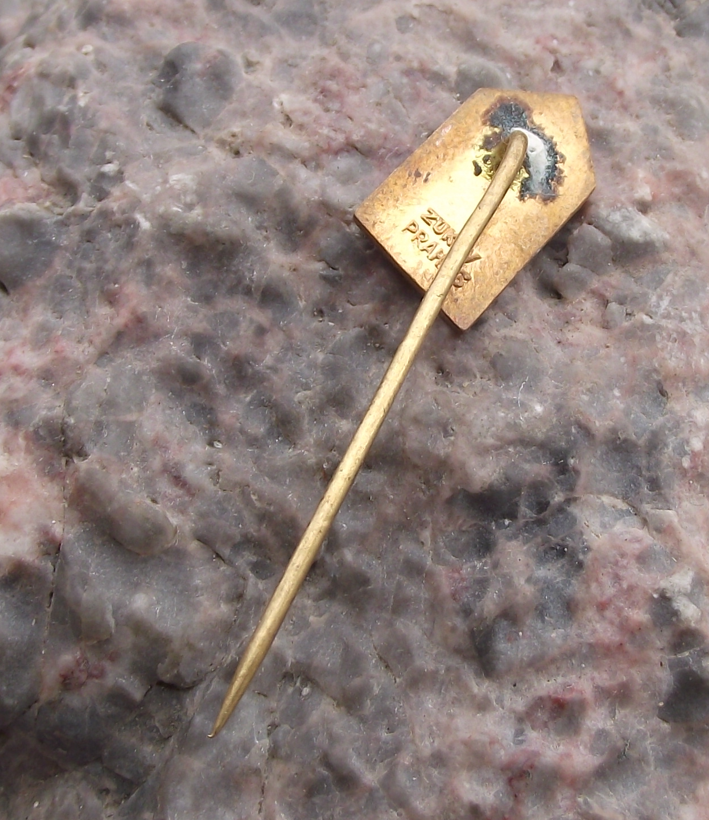 Vintage Silon NYLON Fishing Line Maker Czechoslovakia Fishing Pin Badge