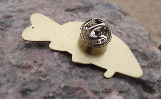 Vintage Carp Fishing Fish Brooch Pin Badge